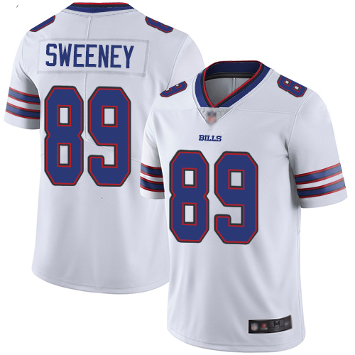 Men Buffalo Bills 89 Tommy Sweeney White Vapor Untouchable Limited Player NFL Jersey